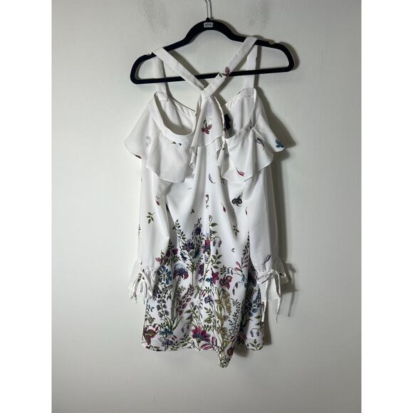 W by Worth Long Sleeve Floral Dress Sz 4 - Picture 1 of 4